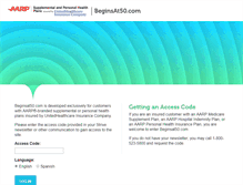 Tablet Screenshot of beginsat50.com